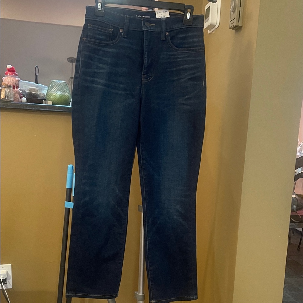NWT Women’s Lucky Brand High Rise Straight Zoe Blue Jeans, Size 8/29A